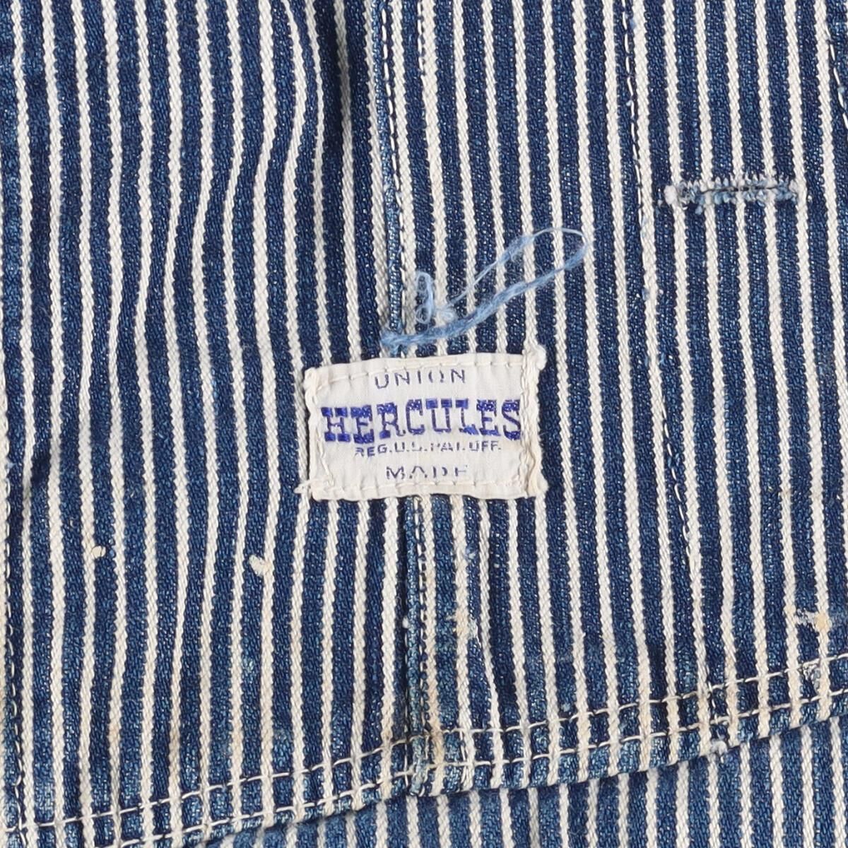 古着 50年代 ヘラクレス Hercules エプロン付き ヒッコリーストライプ 