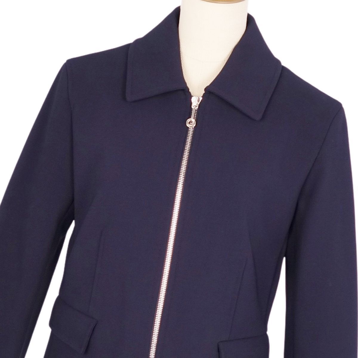 極美品 エルメス HERMES 24SS ジャケット クロップド ショート丈 ジ