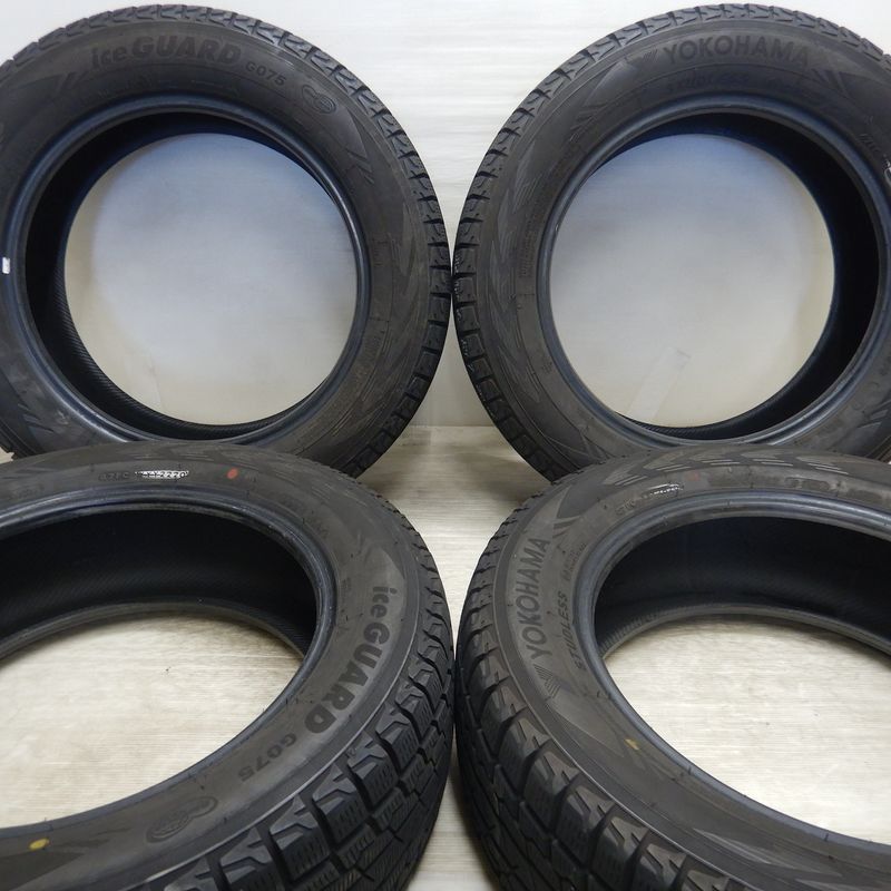 225 60R17 YOKOHAMA iceGUARD G075 4本 スタッドレスタイヤ ヨコハマ アイスガード G075 アルファード クルーガー ヴェルファイア エクストレイル フォレスター レガシィアウトバック などに タイヤ 17インチ