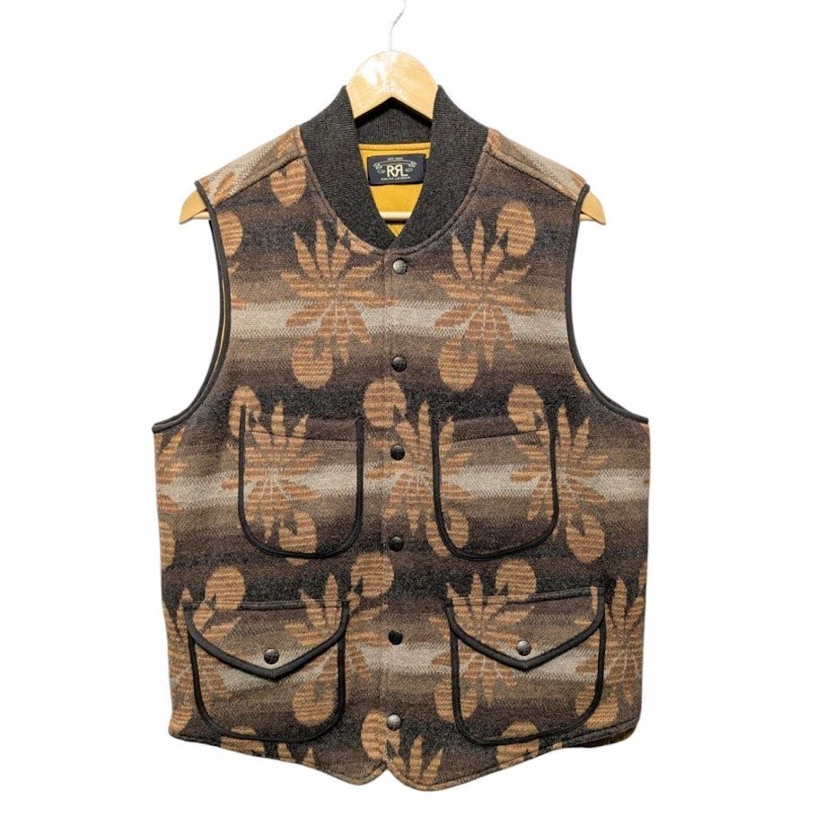 RRL ラルフローレン ウールカシミヤ スナップフロント セーター ベスト 