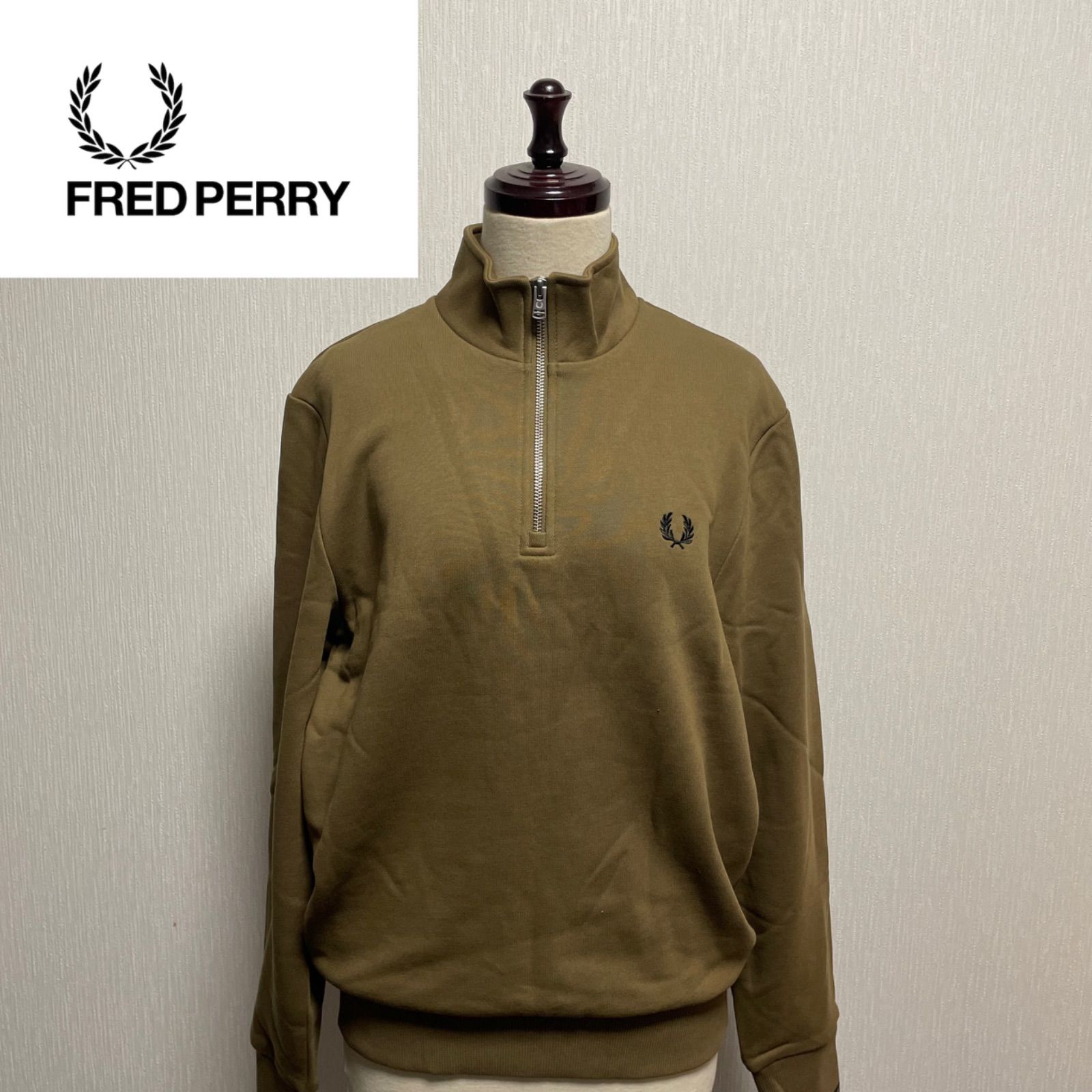 新品】FRED PERRY ハーフジップスウェット M - メルカリ