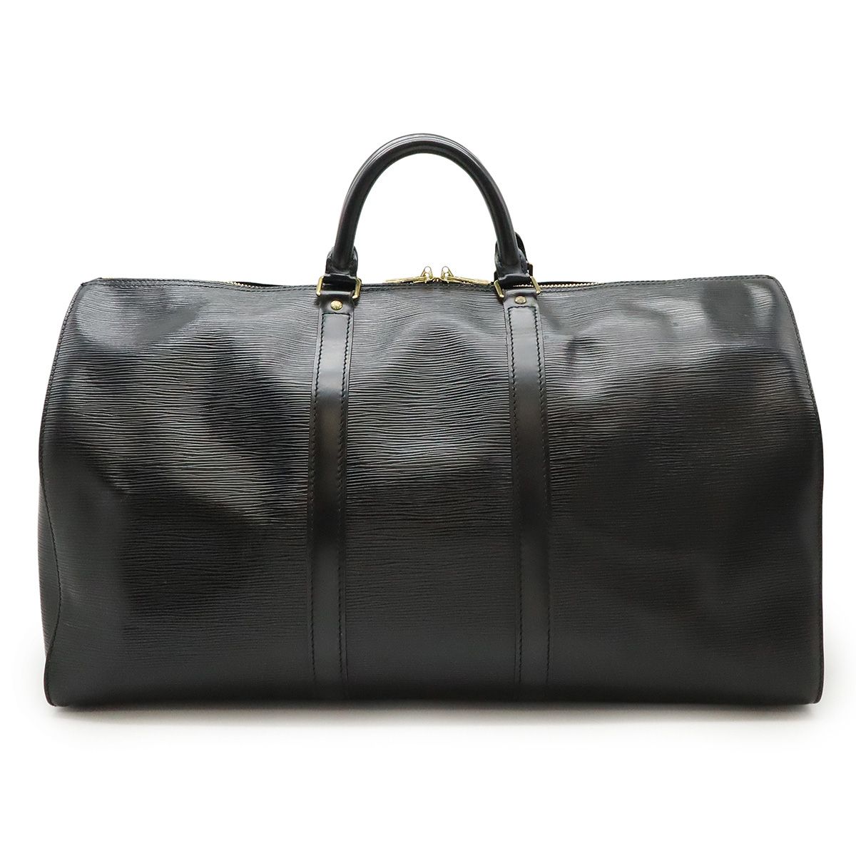 LOUIS VUITTON ルイ ヴィトン エピ キーポル50 ボストンバッグ 旅行カバン トラベルバッグ レザー ノワール ブラック ゴールド金具 M42962