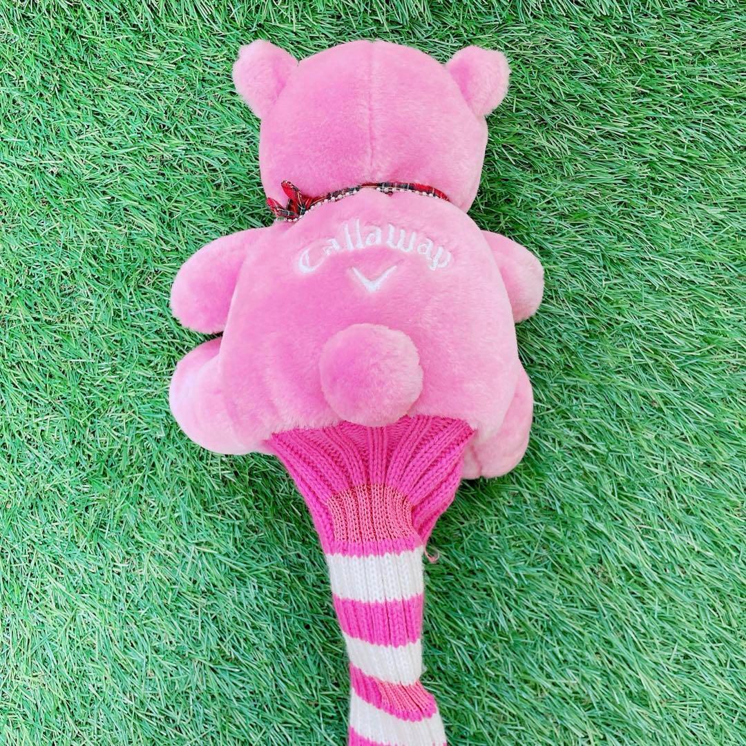 ゴルフ　レディース　ヘッドカバー　キャロウェイ　くま　ピンク　N1135 ゴルフ レディース ヘッドカバー キャロウェイ くま ピンク