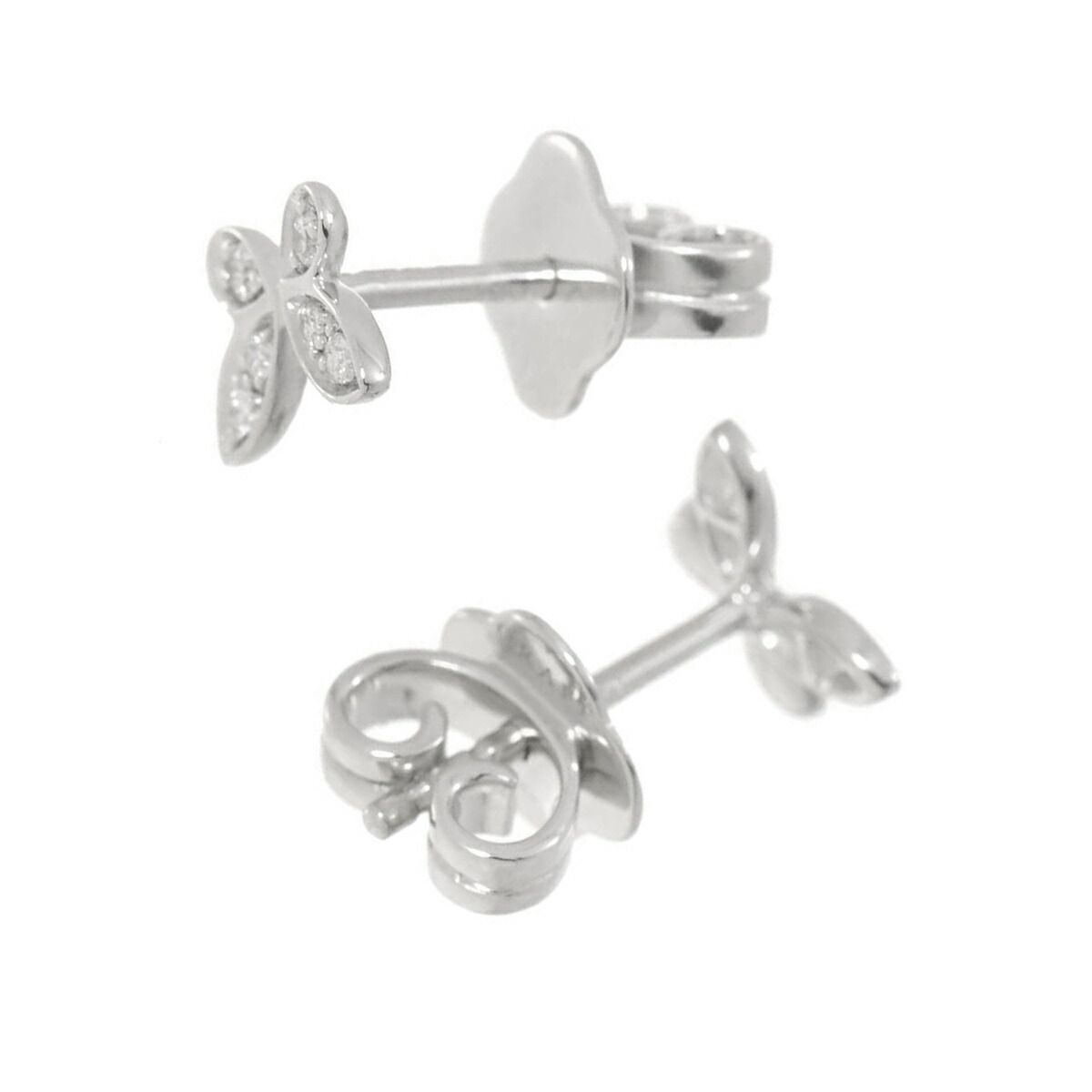 グラフ GRAFF パヴェ バタフライ ダイヤ プティ スタッド ピアス K18  