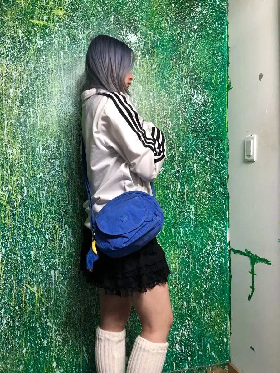 Kipling キプリング コーラルブルー クロスバッグ y2k バッグ