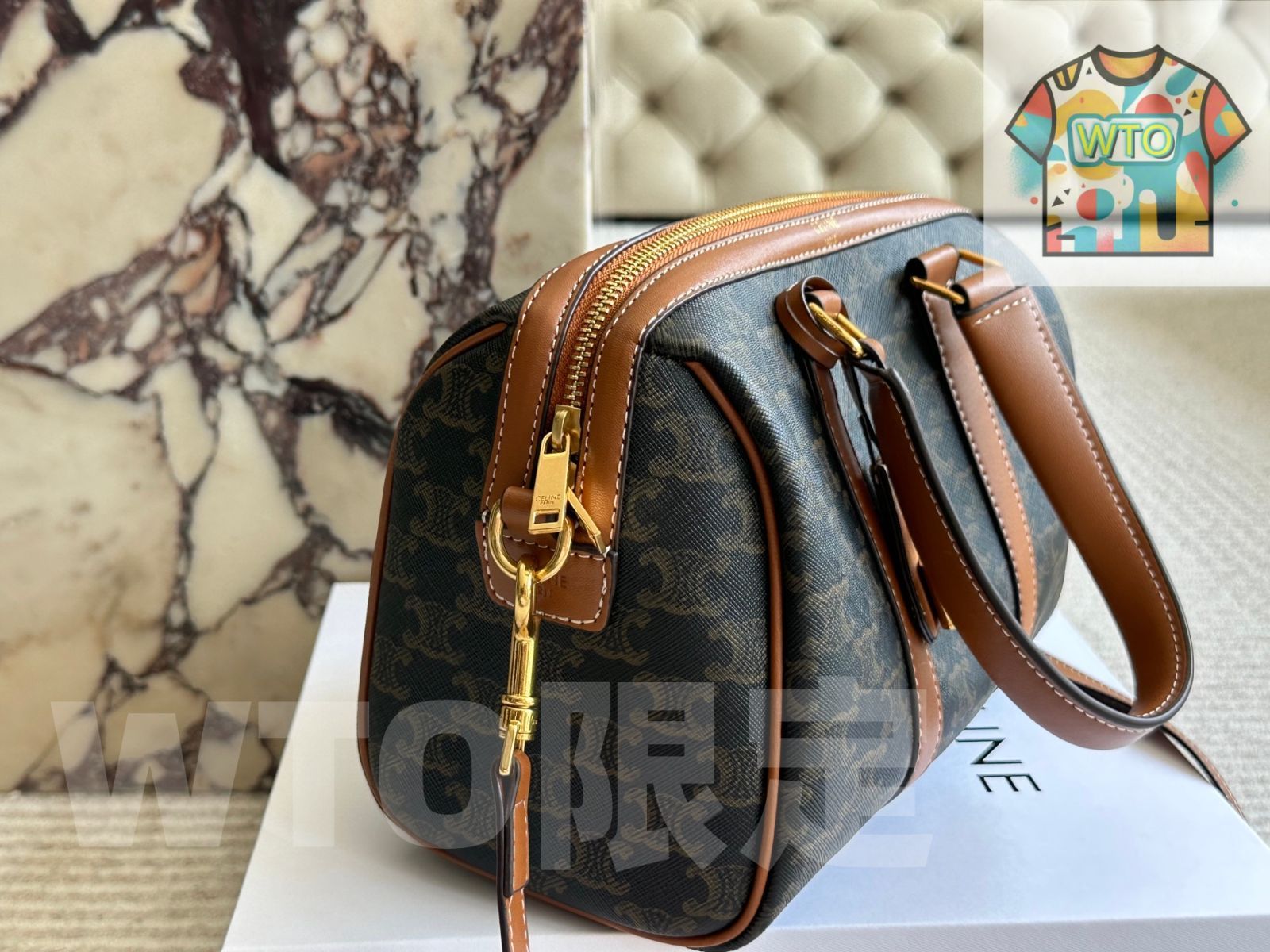 N♡さま専用 今日WTO】Celine セリーヌ ピローバッグ ボックス付き 復古的で