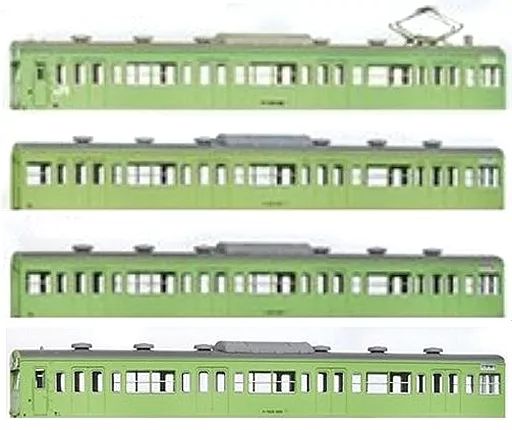 鉄道模型　1/150 国鉄(JR)103系 低運・非ユニット窓・冷改車・ウグイス 基本4両編成ボディキットB 「着色済ハイクオリティエコノミーキットシリーズ」 [18006] 新品】鉄道模型 1/150 国鉄(JR)103系 低運・非ユニット窓・冷改
