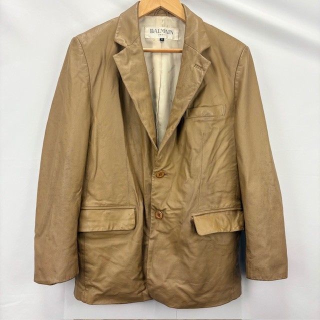 BALMAIN レザージャケット　羊革　M 楽天市場】balmain 羊革の通販