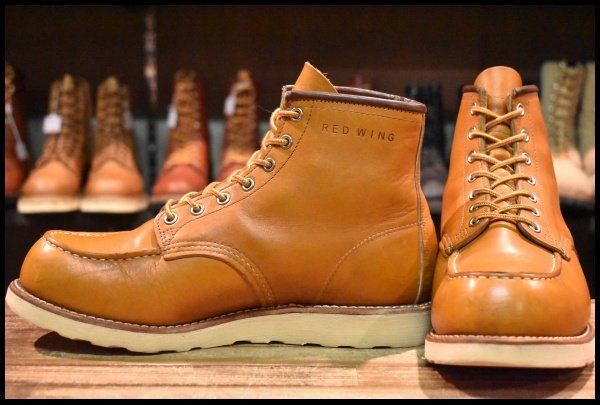 8.5EE 15年 レッドウィング 9875 アイリッシュセッター ゴールドラセット モックトゥ 編み上げ ブーツ redwing HOPESMORE FJ194