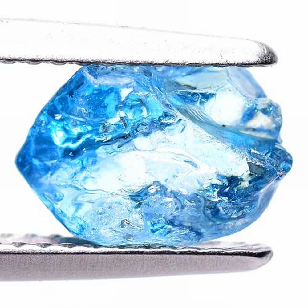 世界の原石:ブルージルコン 3.00ct:0591】非加熱 マダガスカル産 Natural Blue Zircon Rough 鉱物 宝石 標本  jewelry Madagascar - メルカリ