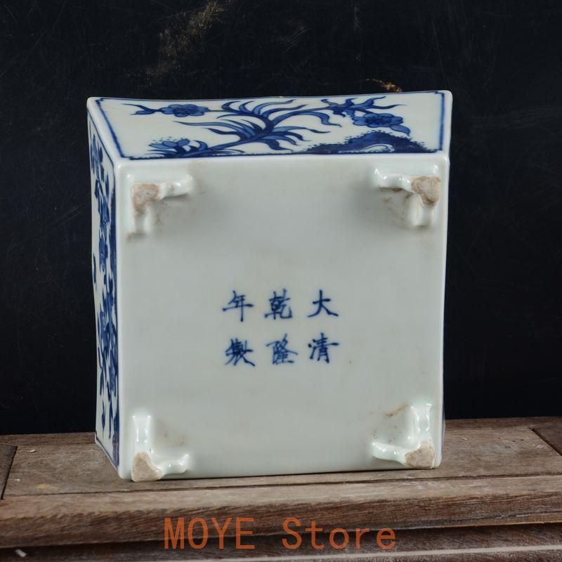 清乾隆帝手画鯖石榴花四方升斗 文房案頭 書道具 文房具 現代工芸品美術品 置物 清乾隆帝手画鯖石榴花四方升斗 文房案頭 書道具 文房具 現代工芸