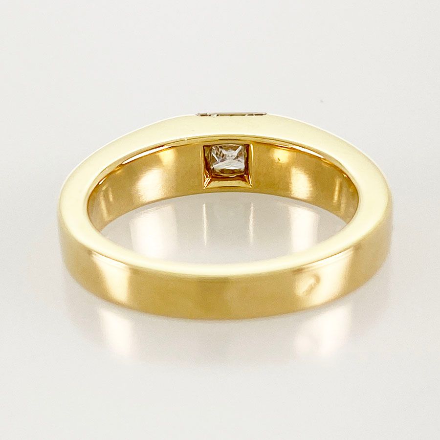 カルティエ CARTIER タンク K18YG ダイヤモンド 9号(49) リング ss【中古】