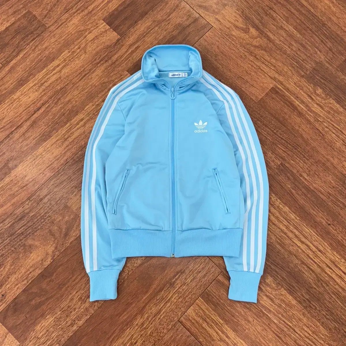レディース 95 adidas アディダス ライトブルー トレーニング トラックトップス ジャージ