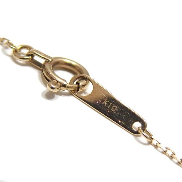 良品☆agete K10 ダイヤモンド ネックレス シャンデリア