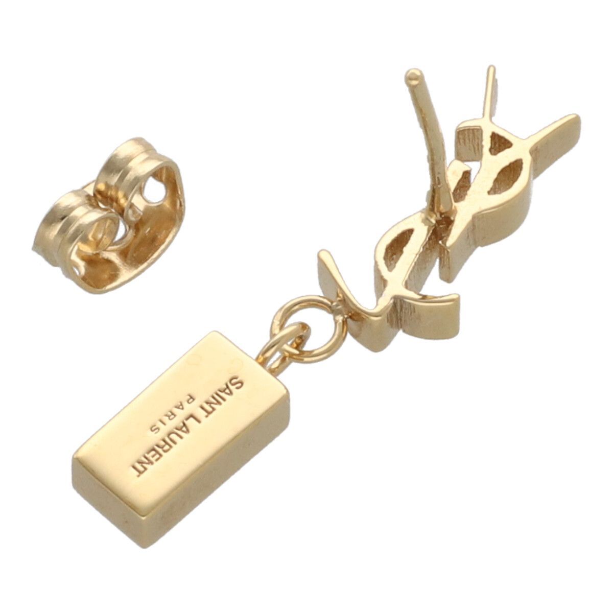 中古】 Saint Laurent サンローラン シングル イヤリング ピアス