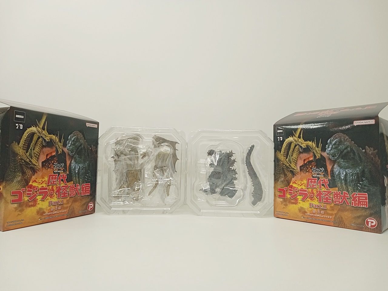 新品　激造シリーズ 歴代ゴジラ怪獣編パート1からキングギドラ（1991） 激造シリーズ 歴代ゴジラ・怪獣編 Part.1（6種セット）(6種