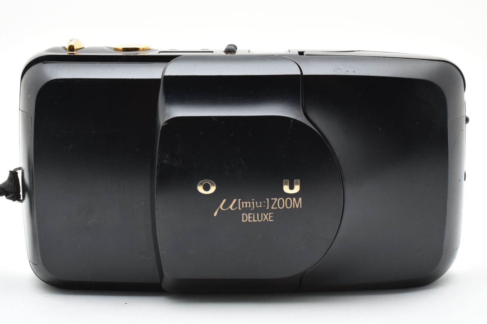  実写済 Olympus オリンパス μ mju zoom DELUXE ブラック ミュー 簡単フィルムカメラ コンパクトカメラ(フィルム) フィルムカメラ