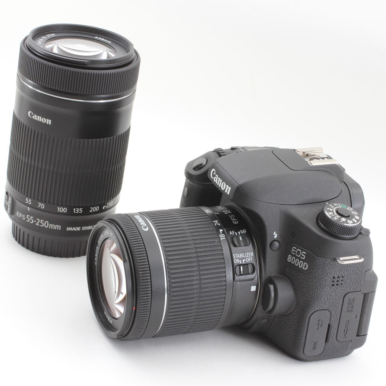 Canon キヤノン EOS 8000D ダブルズームキット EF-S18-55mm/EF-S55  