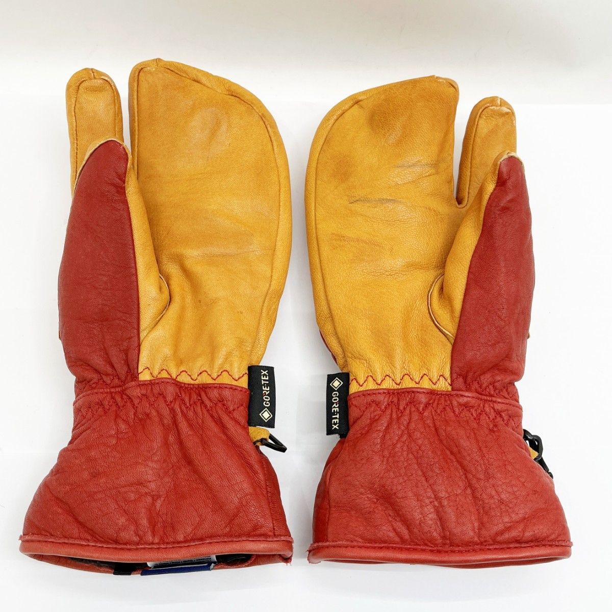 ◆◆HESTRA へストラ グローブ サイズ5 スキー スノーボード ウィンター用品 赤|茶