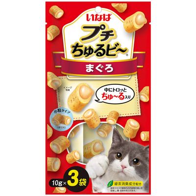 同梱不可 48個セット いなばペットフード プチちゅるビ～まぐろ10g×3袋