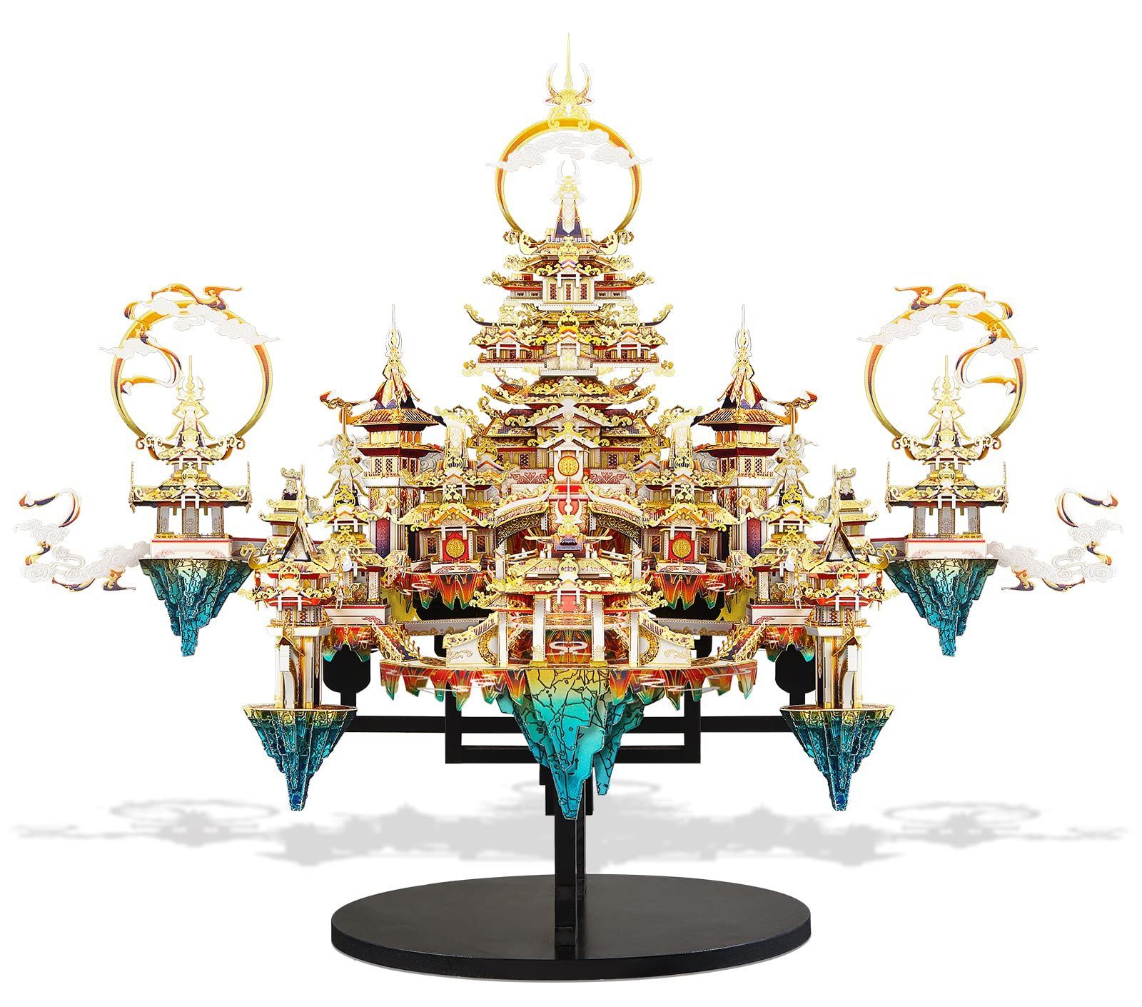 在庫セール Piececool ピースクール 立体パズル 金属製 神話天宮シリーズ 天宮の玉座 スタンド付き 3dパズル 組み立て必要 接着剤不要 難易度7つ星 中級者 大人向け コレクション 天宮の玉座