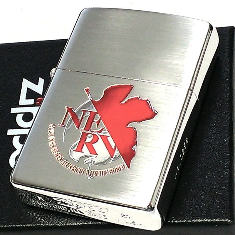 ZIPPO エヴァンゲリヲン ネルフ ライター 赤銀 ジッポ ZIPPO エヴァンゲリオン ネルフマーク ライター リバイバル版