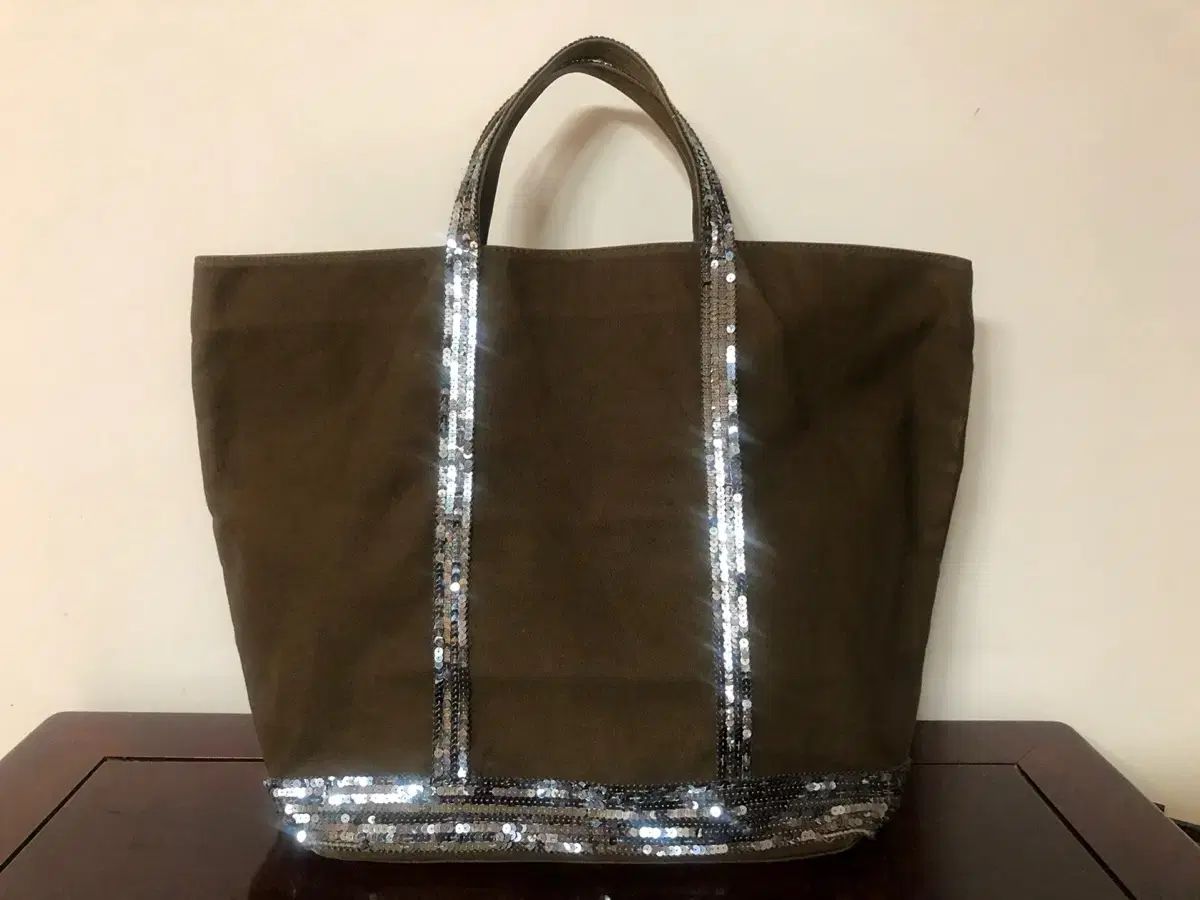 vanessabrunoヴァネッサブリューノスパンコール本革レザートートバッグ