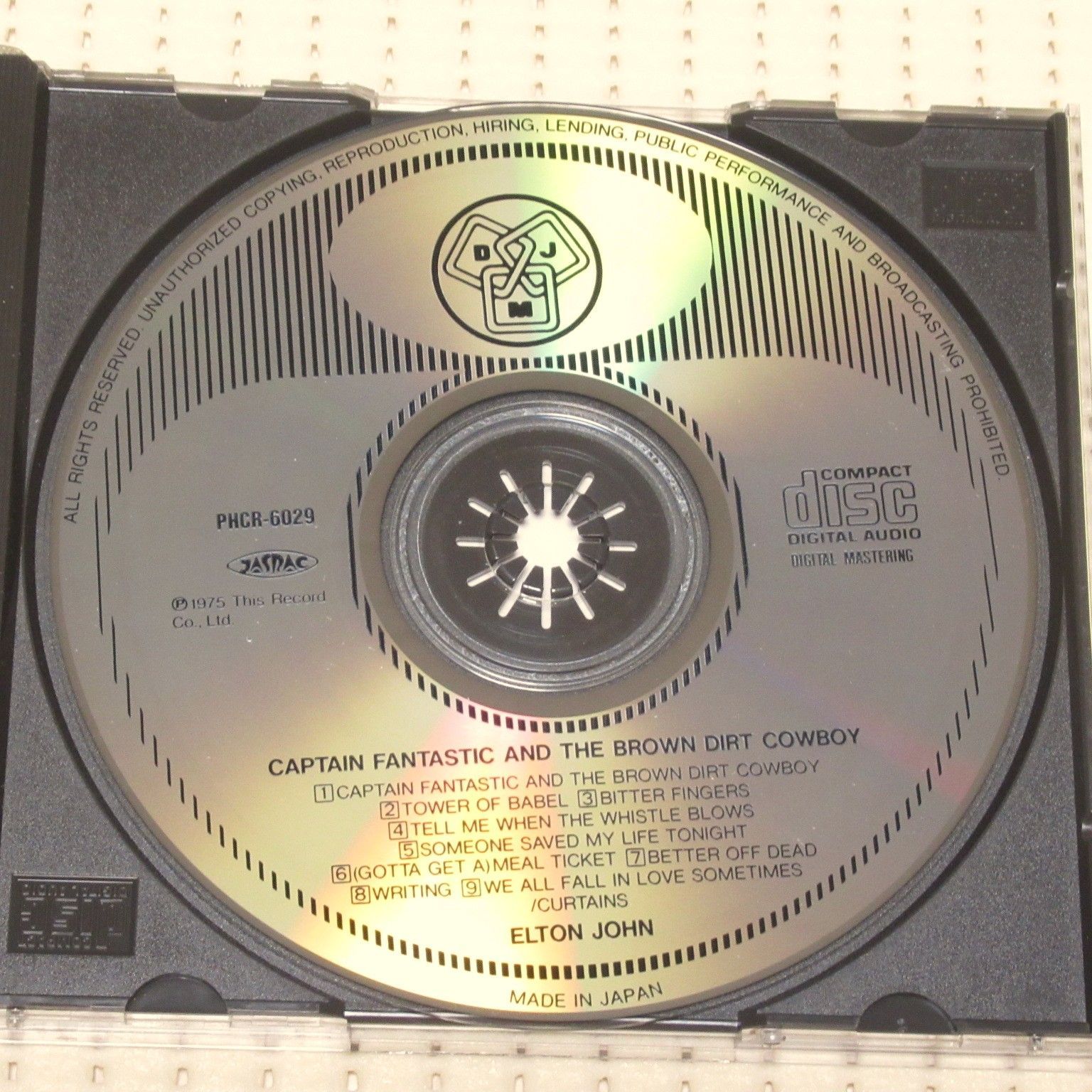 CD エルトン・ジョン キャプテン・ファンタスティック 帯付 ELTON JOHN 