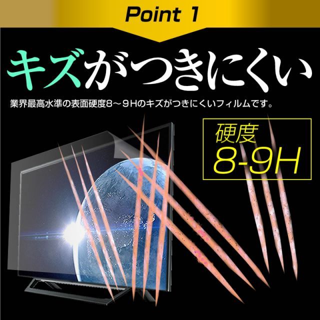 三菱電機 REAL LCD-A32BHR9 [32インチ] 機種で使える 強化 ガラス