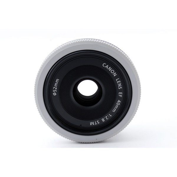 キヤノン Canon EF 40mm F2.8 STM ホワイト 美品 キヤノンEFマウント 単焦点