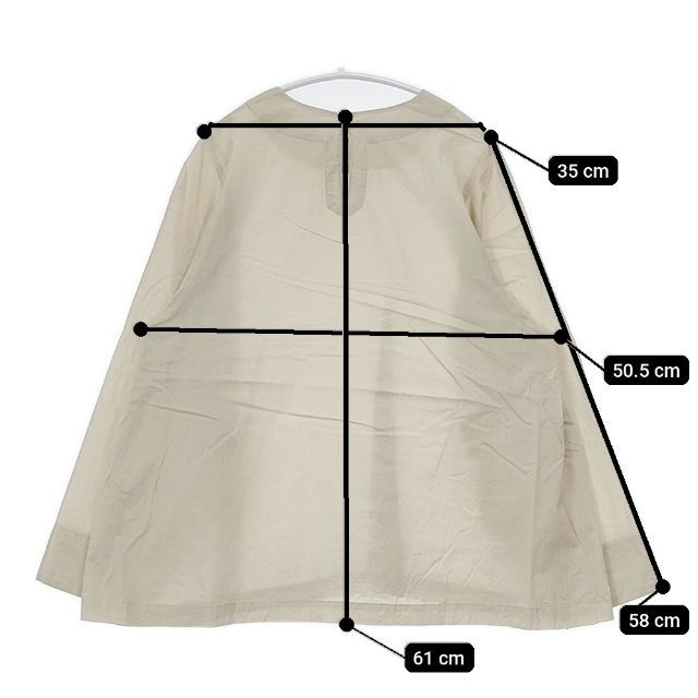 ARTS&SCIENCE バックボタン サイドタック 0221-L6169-0203 ブラウス  