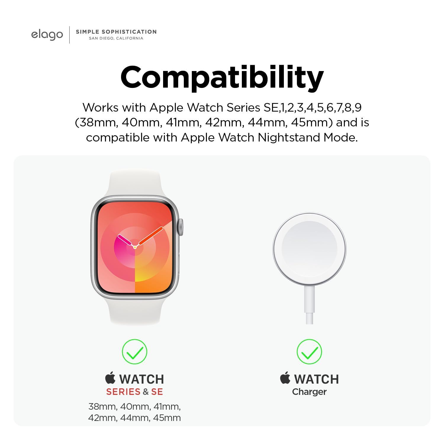 人気商品】【elago】 Apple Watch 対応 充電 スタンド シリコン 充電