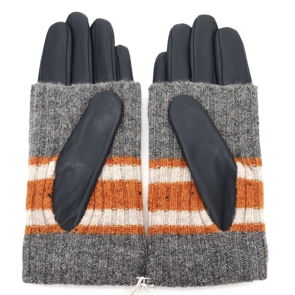 新品 Vivienne Westwood ニット レザーグローブ 手袋 【サイズ：20cm
