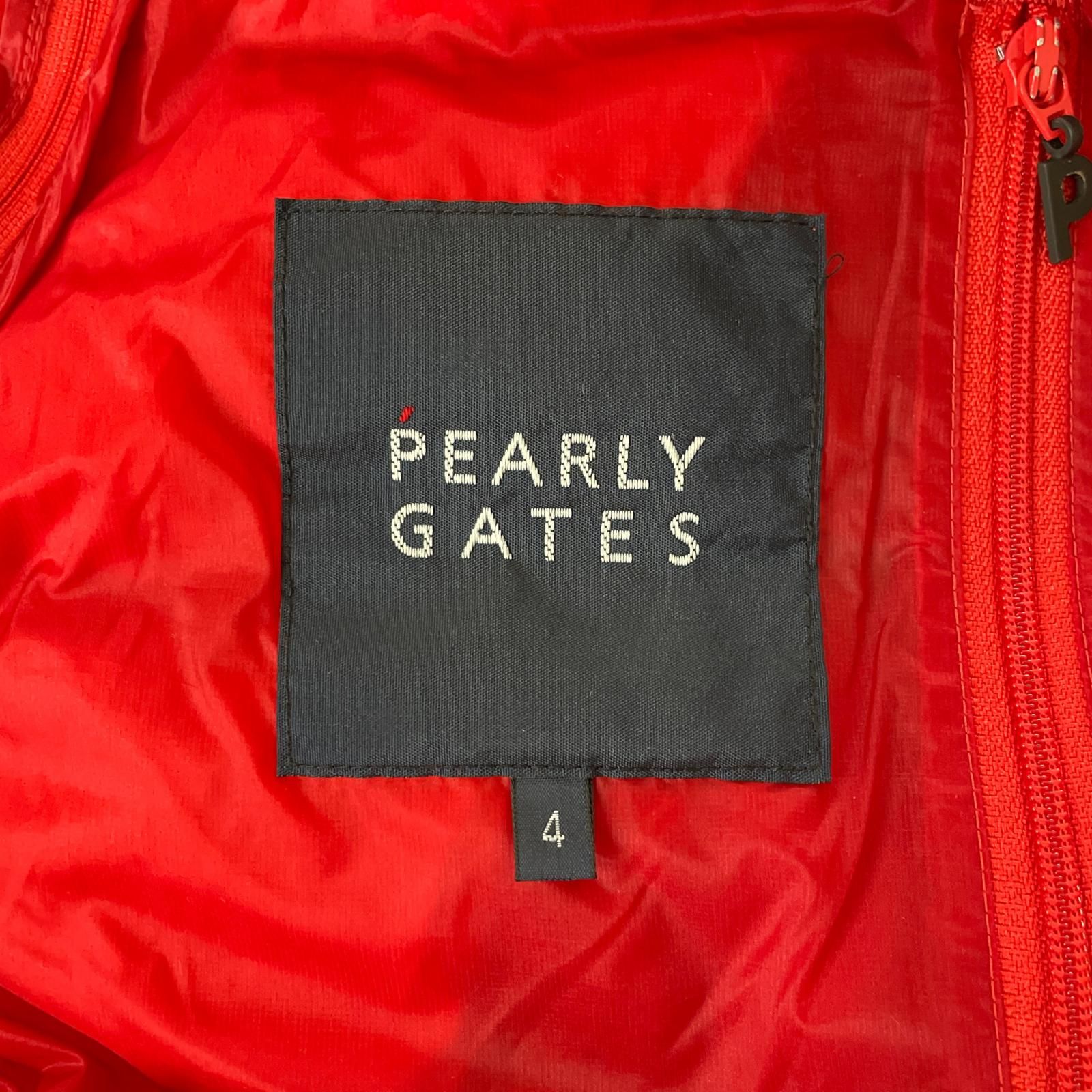 メンズ パーリーゲイツ PEARLY GATES ダウンジャケット 4 M 赤 レッド 収納袋付き 3WAY ダブルジップ WWW_OLIVIERBERNSTEIN_COM