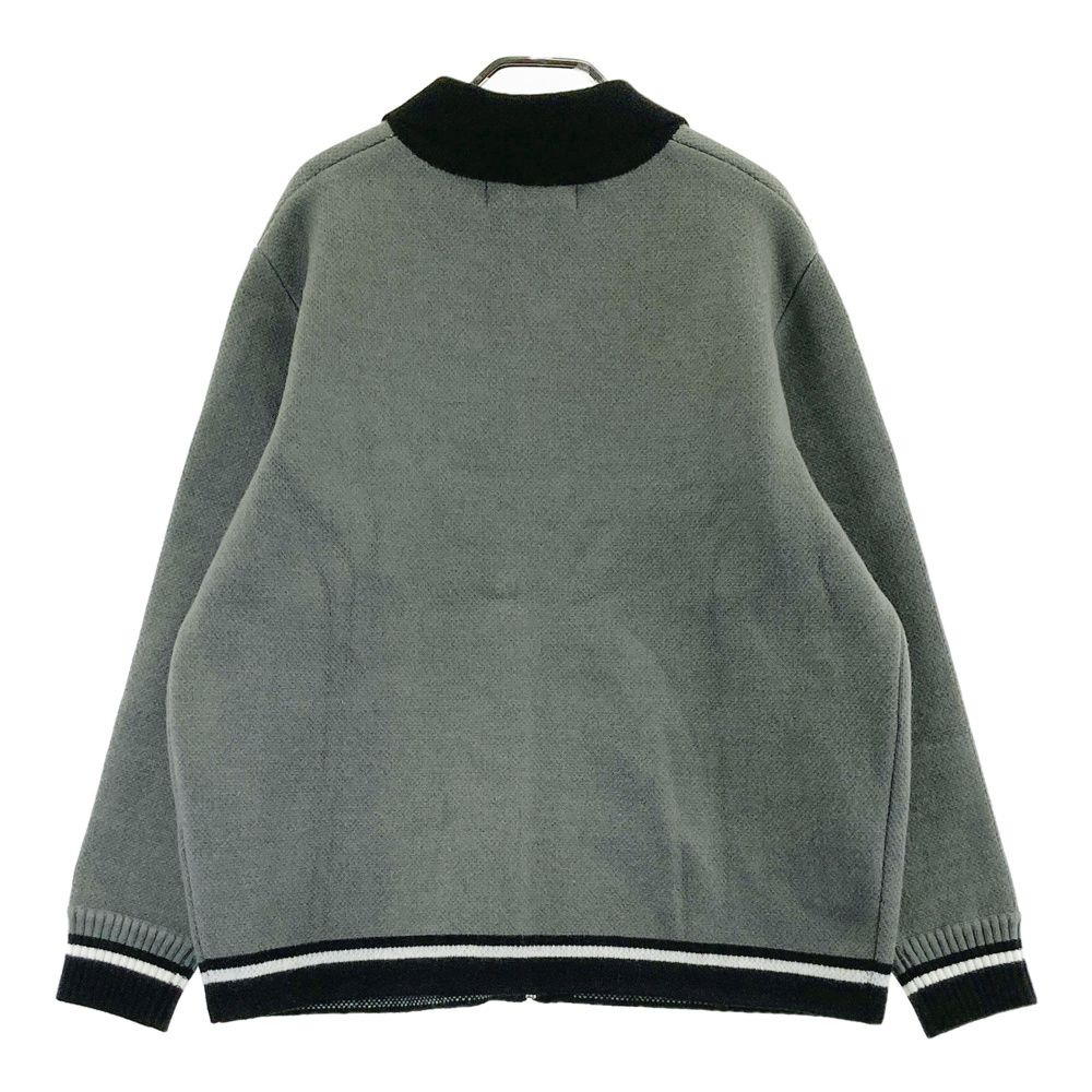 サイズ：M BELLMORE ベルモア ニットジップジャケット グレー系