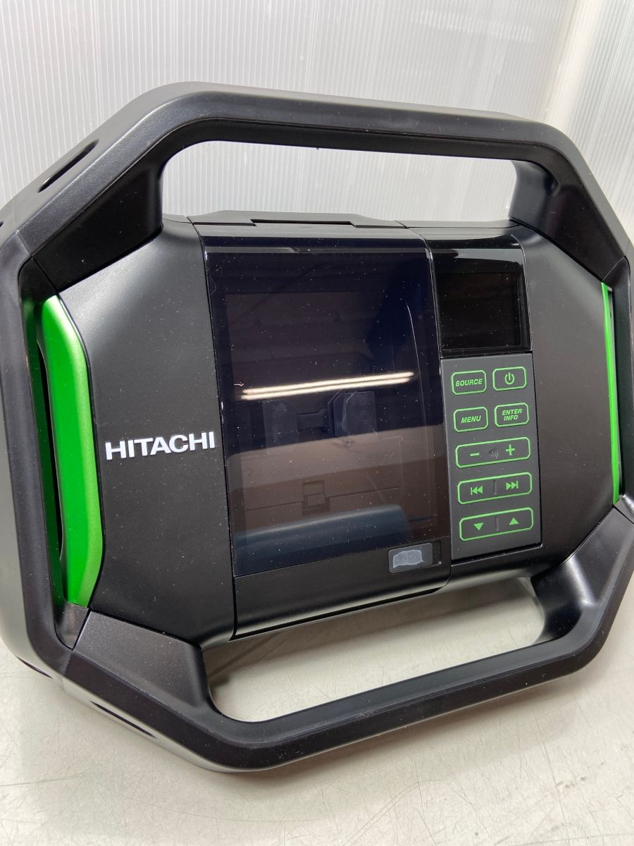 ΦΦHITACHI 日立 14.4/18V コードレスラジオ UR 18DSAL ブラック×グリーン ΦΦHITACHI 日立 14.4/18V コードレスラジオ UR 18DSAL ブラック