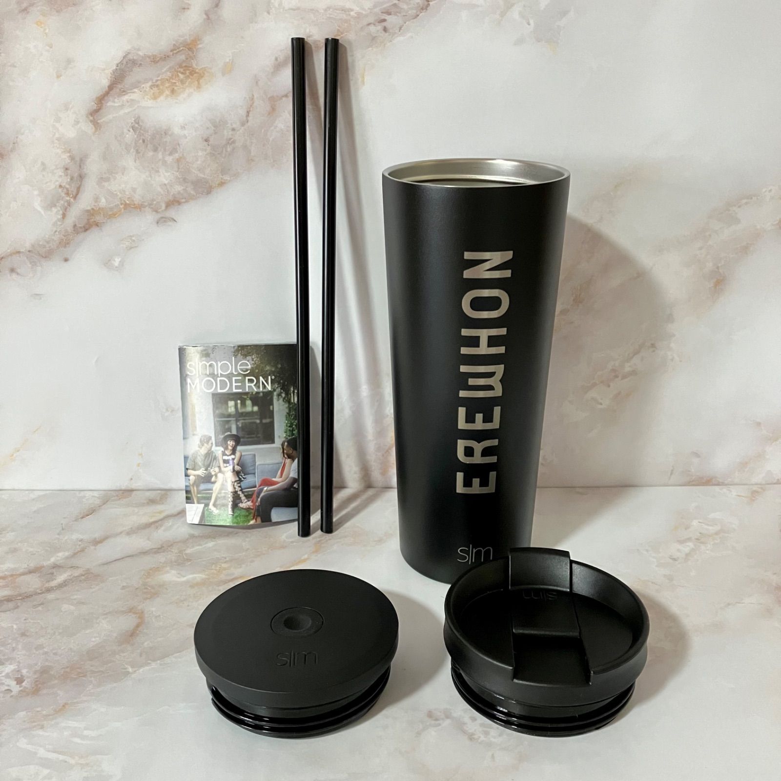 日本未発売】 高級オーガニックスーパー EREWHON タンブラー ブラック