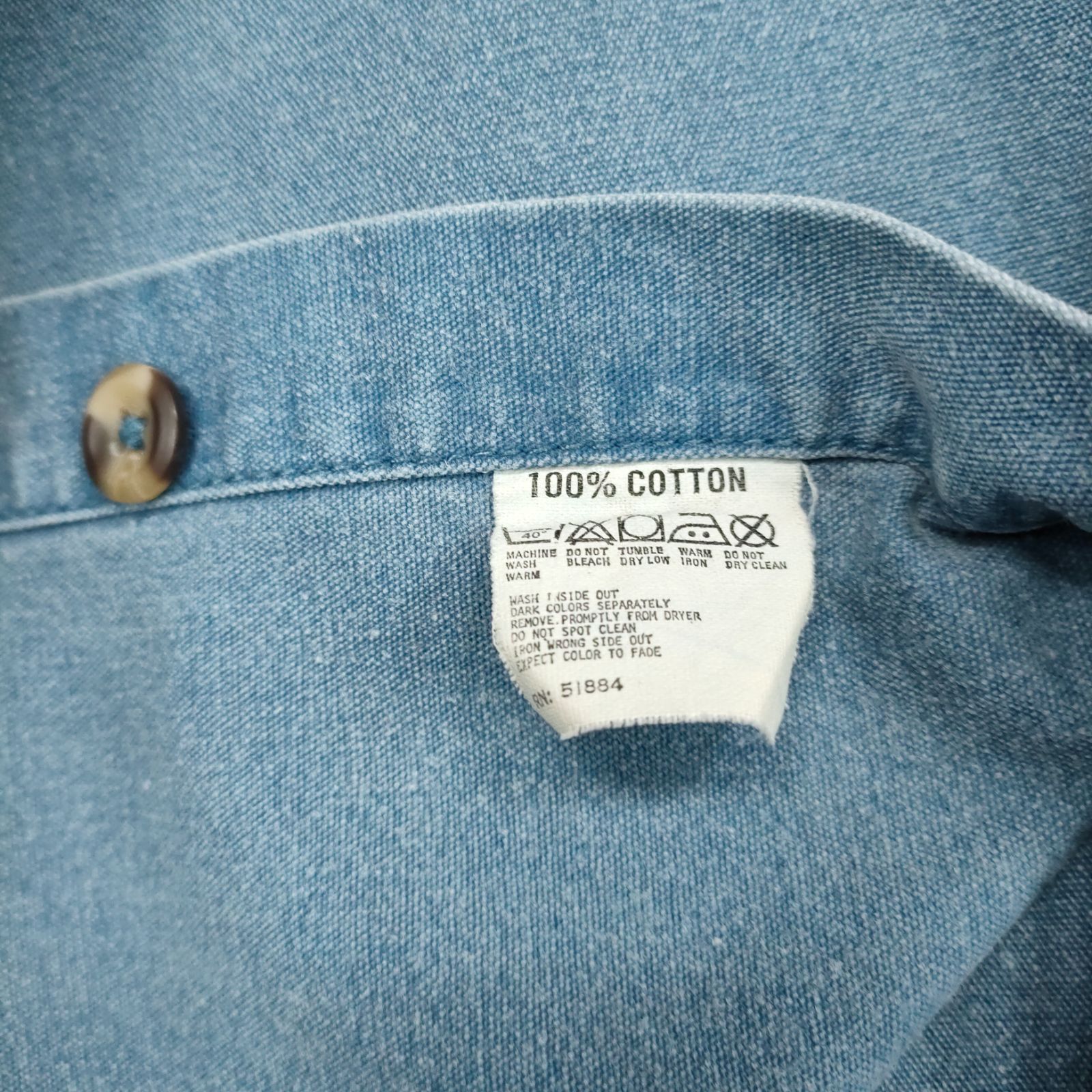 90s パタゴニア patagonia デニムシャツ 長袖 コットン サイズL