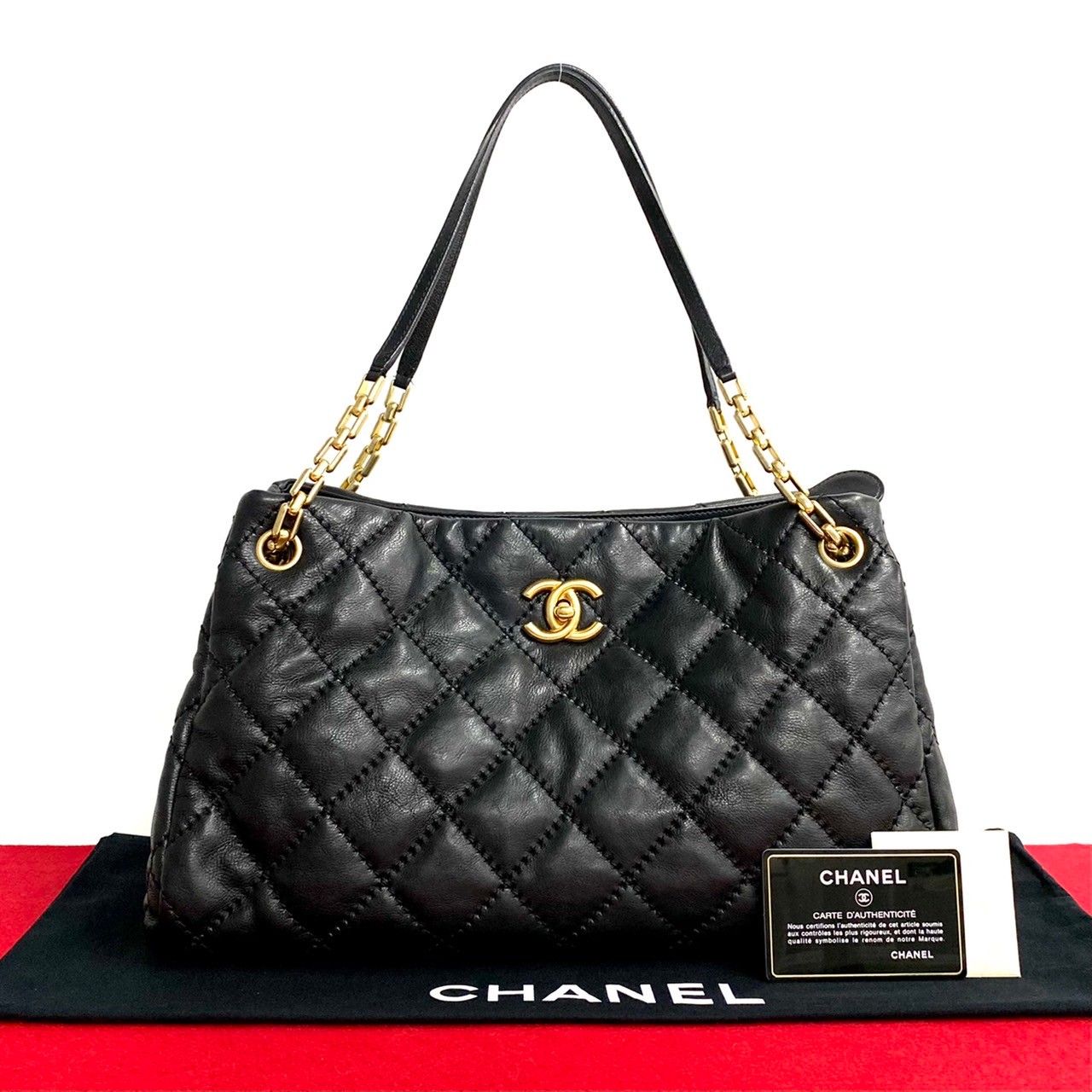 ほぼ未使用 袋付 シール カード有 14番台 CHANEL シャネル ワイルド  