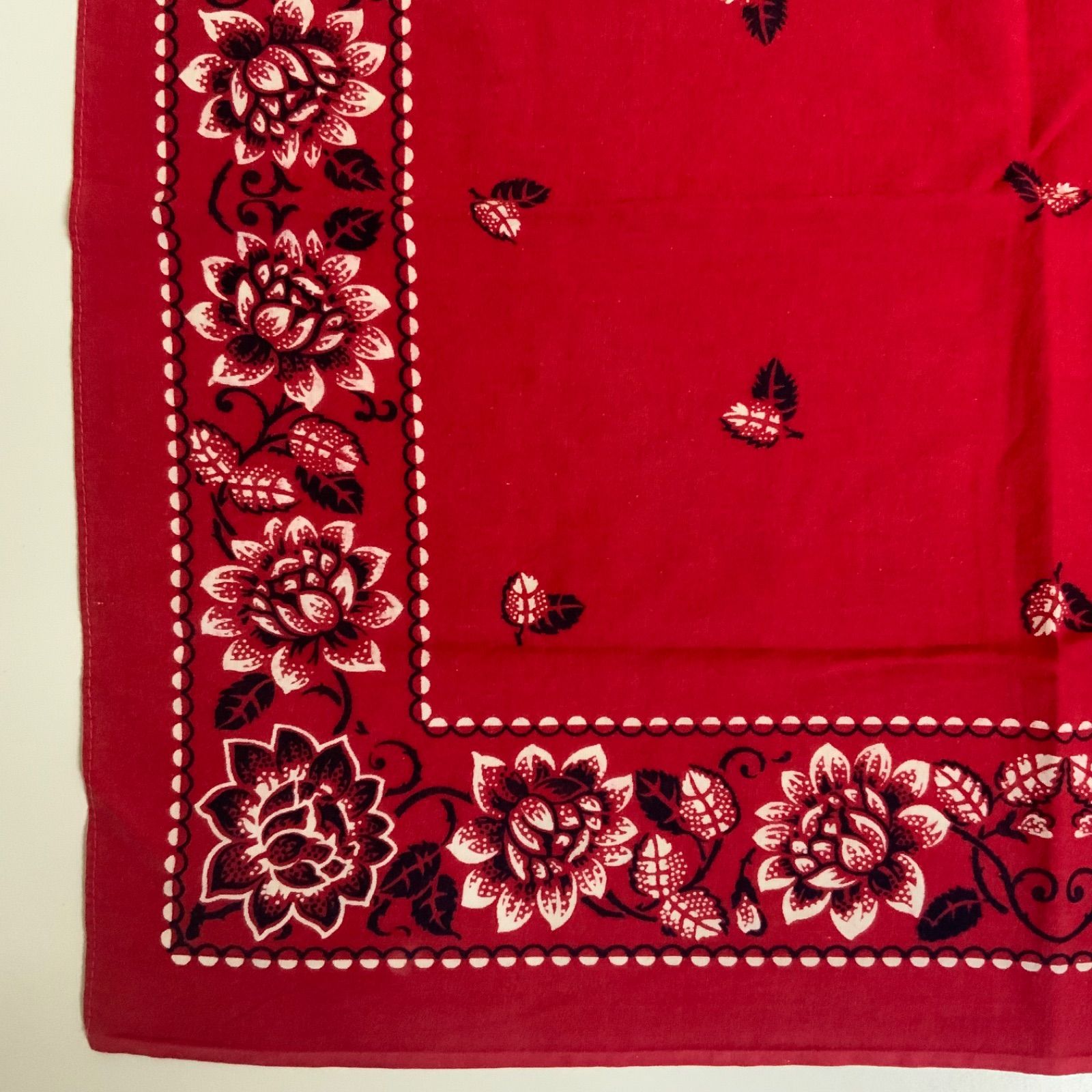 希少 40s 50s 下鼻 ゾウ 片耳 ドット バンダナ FAST COLOR ビンテージ