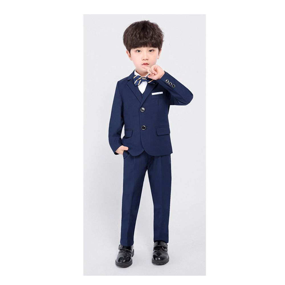 【極美品】ワンダーファクトリー 男の子　フォーマルスーツ　150 ネイビー スーツ 150 男の子 ワンダーファクトリー 男の子ジュニアフォーマル