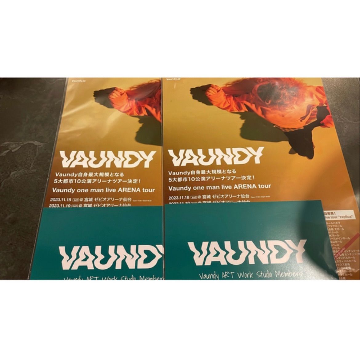 vaundy バウンディ フライヤー 公演別オリジナルチケットカード セット