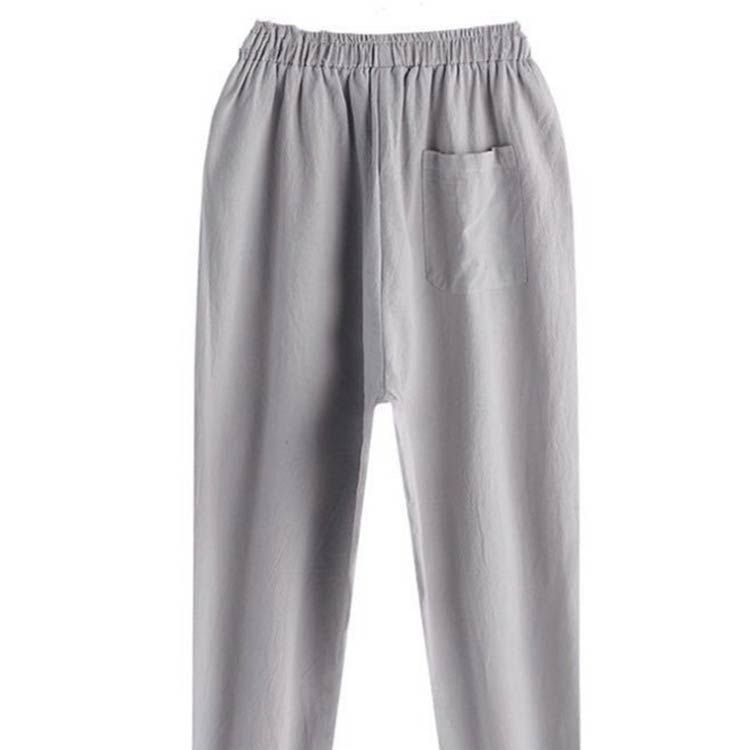 サルエルパンツ 綿麻 2色 M-5XLsize イージーパンツ 25zm957 Cloudstyle】メンズ9分丈綿麻無地サルエルパンツ/ コットン