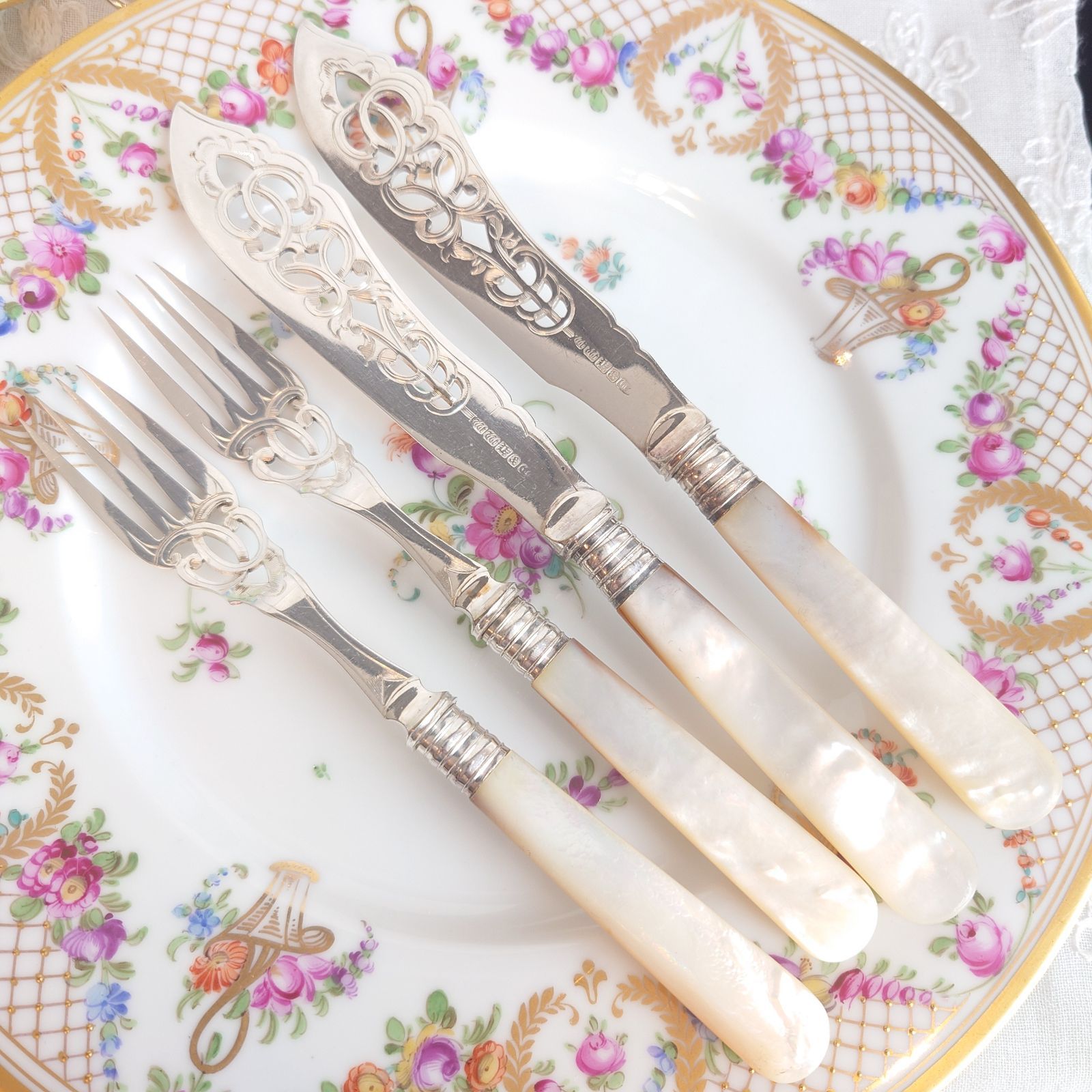 マザーオブパール ピアッシングカトラリーセット