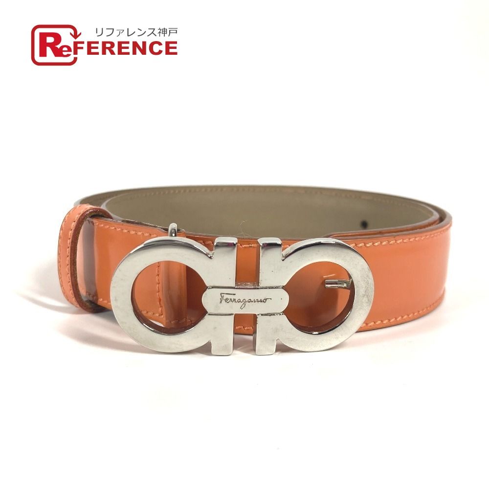 フェラガモ ガンチーニ ベルト ロゴ FERRAGAMO（フェラガモ） ベルト ガンチーニ ブラック レディース