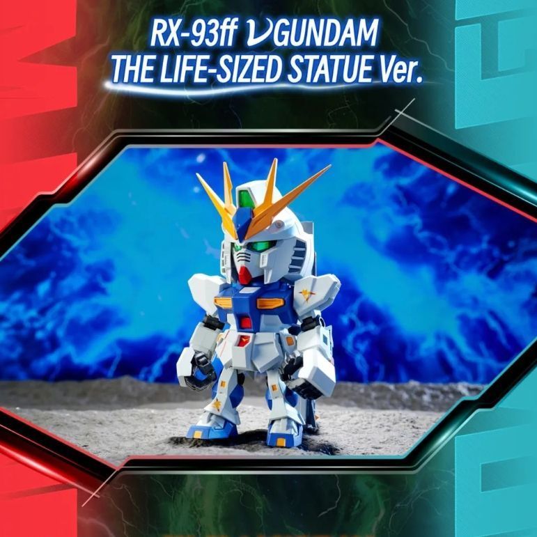 QMSV mini_RX-93 νガンダム ノーマル6個＋輸送箱【海外限定】 BANDAI 中国限定 QMSV mini νガンダム 福岡 ②RX-93ff THE LIFE
