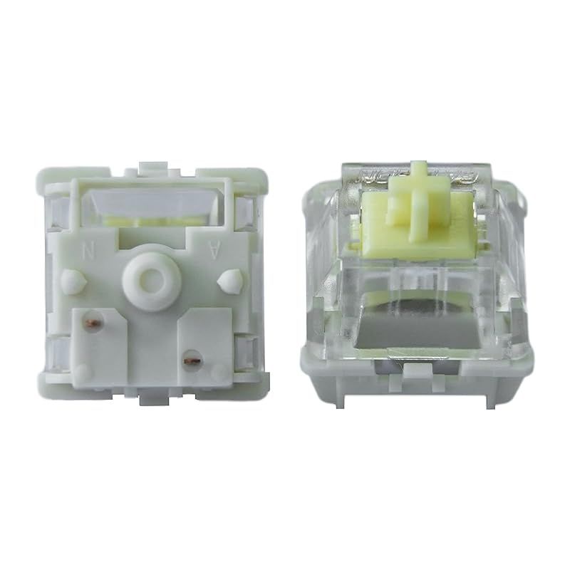 GATERON ジュピター バナナ キーボードスイッチ タクタイル 59gf RGB LED 5ピン 工場出荷時潤滑済みキースイッチ MXメカニカルキーボード用 バナナ 110個 0