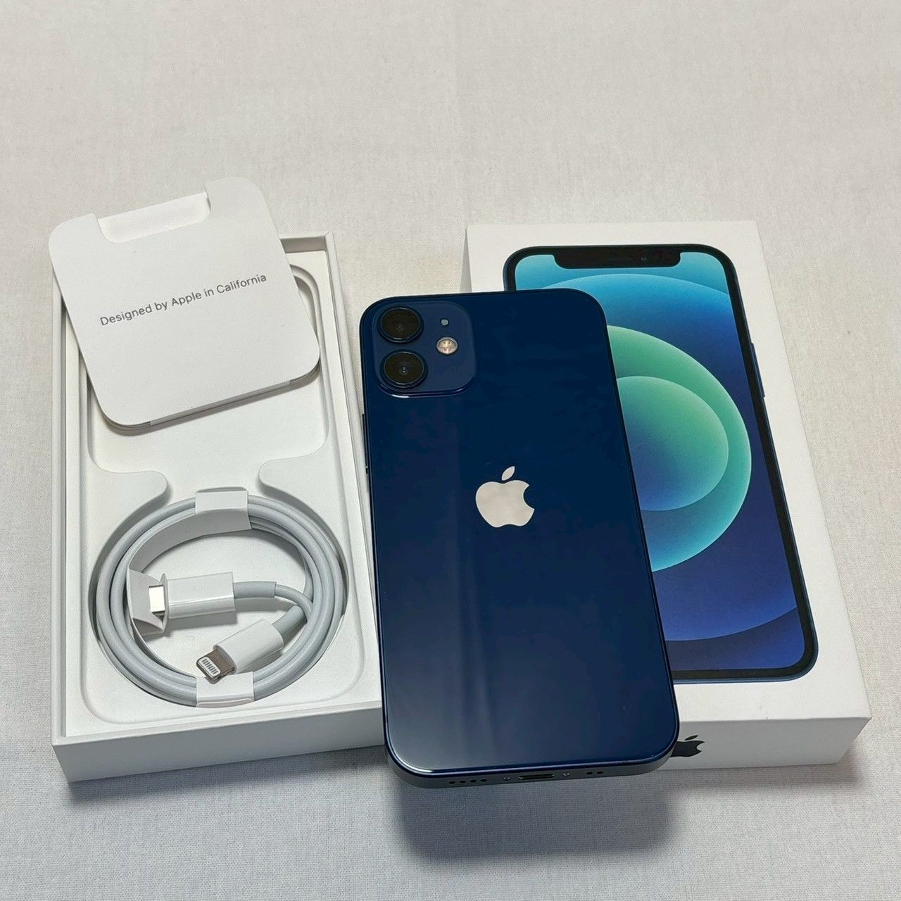 iPhone 12 美品 青 84% 美品】iPhone/12/mini/256GB/ブルー/SIM