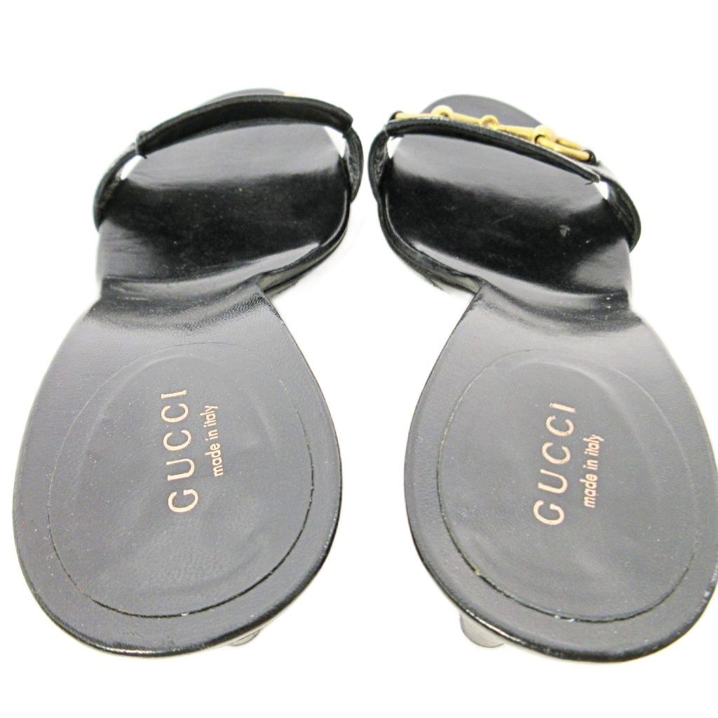 GUCCI　グッチ　ミュール　ブラック 中古・古着通販】GUCCI (グッチ) ミュール ブラック サイズ:38