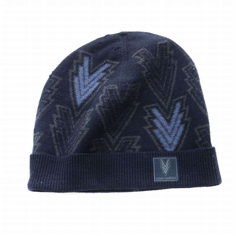 LOUIS VUITTON ダークグレー ニットビーニー Néo Petit Damier Grey Men's Beanie | LOUIS VUITTON ®